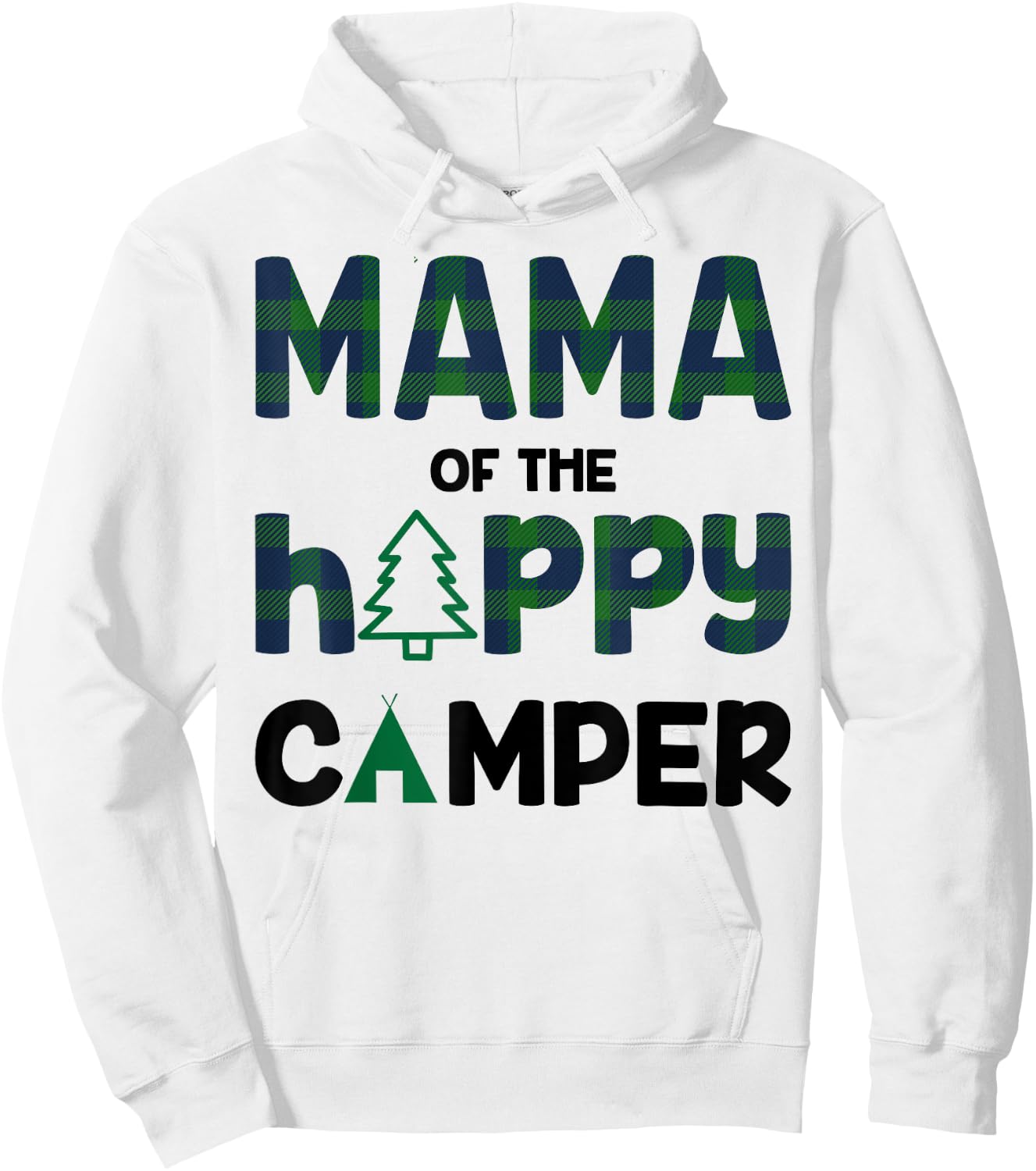 Mama of Happy Camper 1st Birthday Mama Hoodie - Hoodie | White