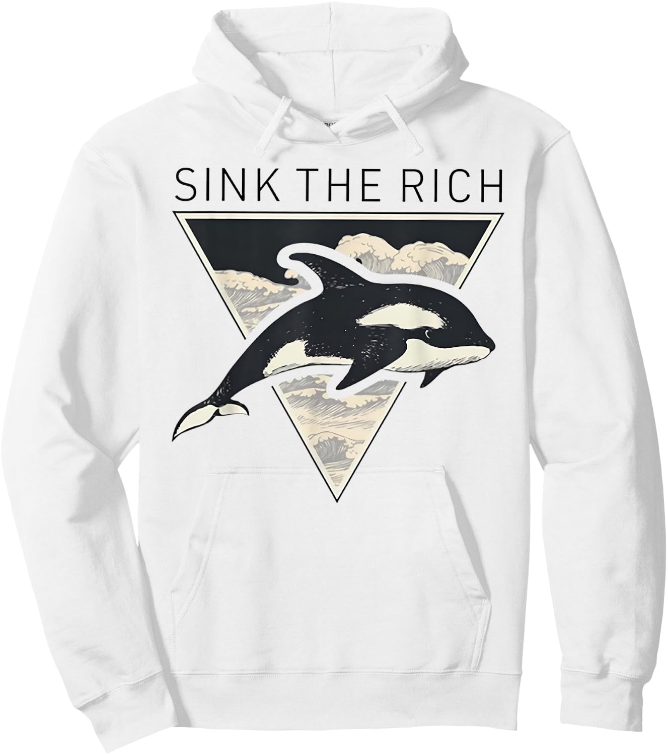 Sink The Rich - Killer Whales Hoodie - Hoodie | White