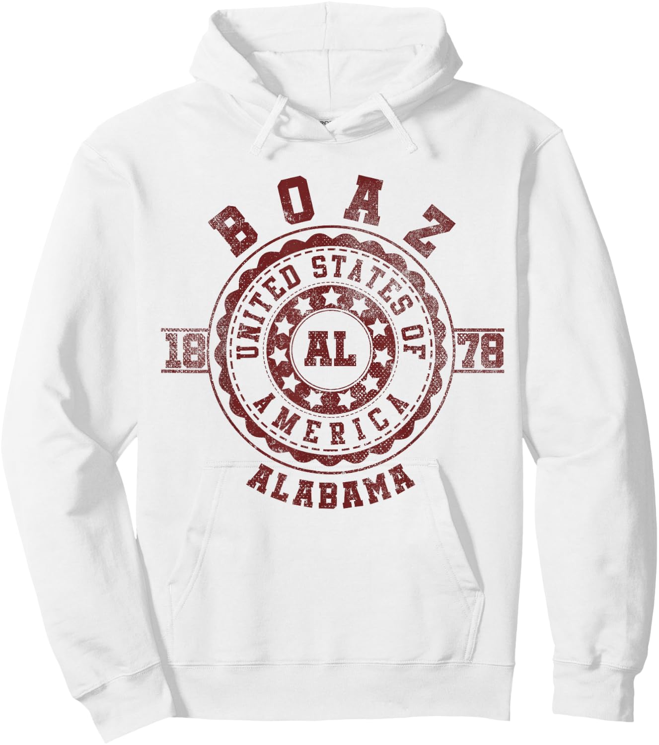 Boaz AL | Alabama Hoodie - Hoodie | White