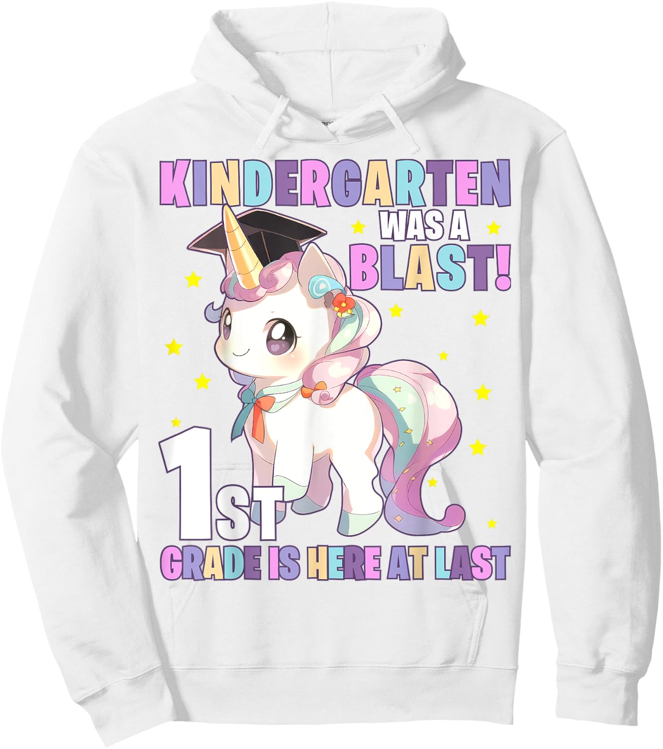 Kindergarten Graduation Unicorn Kindergarten Graduate Girls Hoodie - Hoodie | White