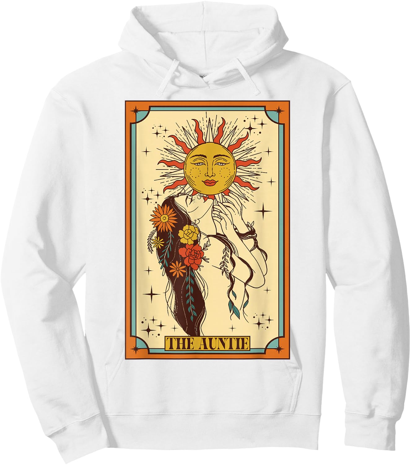Best Aunt Ever Blessed Auntie Aunt The Auntie Tarot Card Hoodie - Hoodie | White