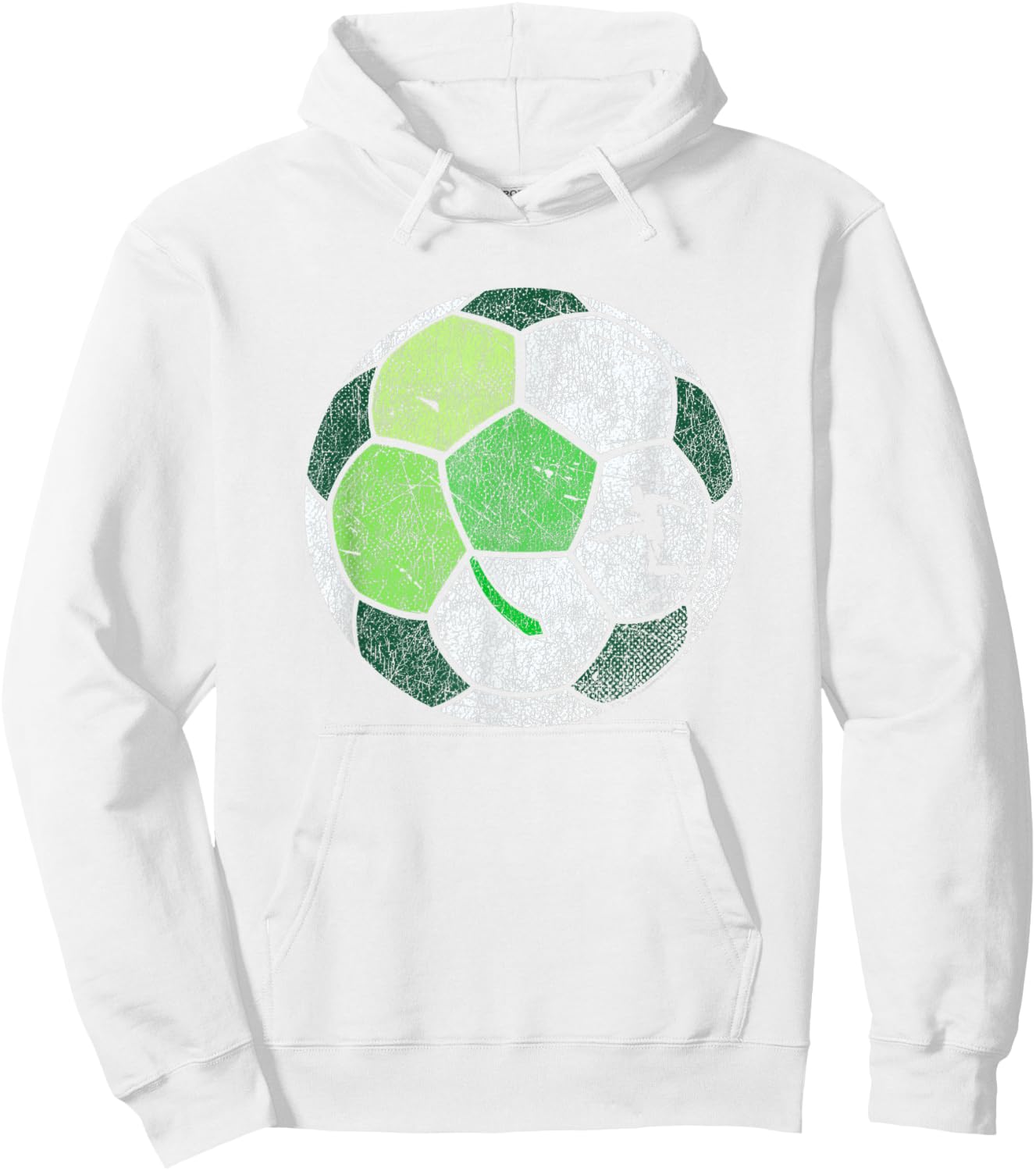 Soccer Shamrock Ball for Boys Men - St. Patrick's Day Hoodie - Hoodie | White