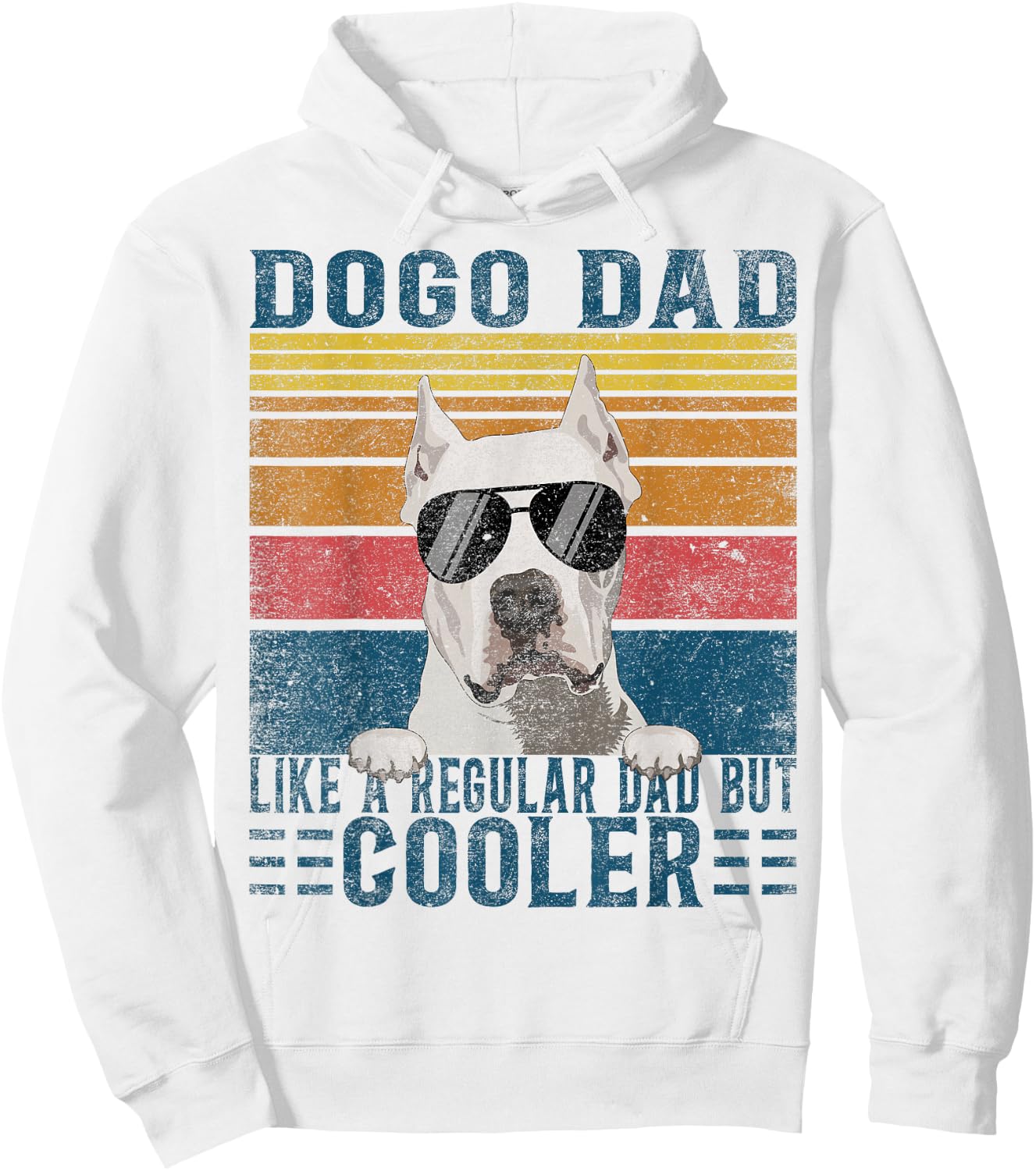 Argentine Dogo Like Regular Dad But Cooler Dogo Argentino Hoodie - Hoodie | White