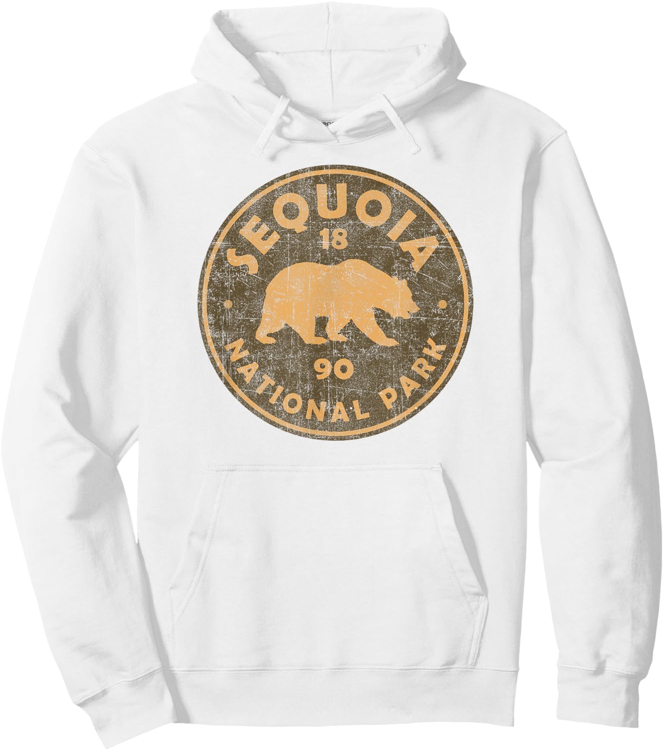 Retro Sequoia National Park Women Men Kids Vintage Hiking Hoodie - Hoodie | White