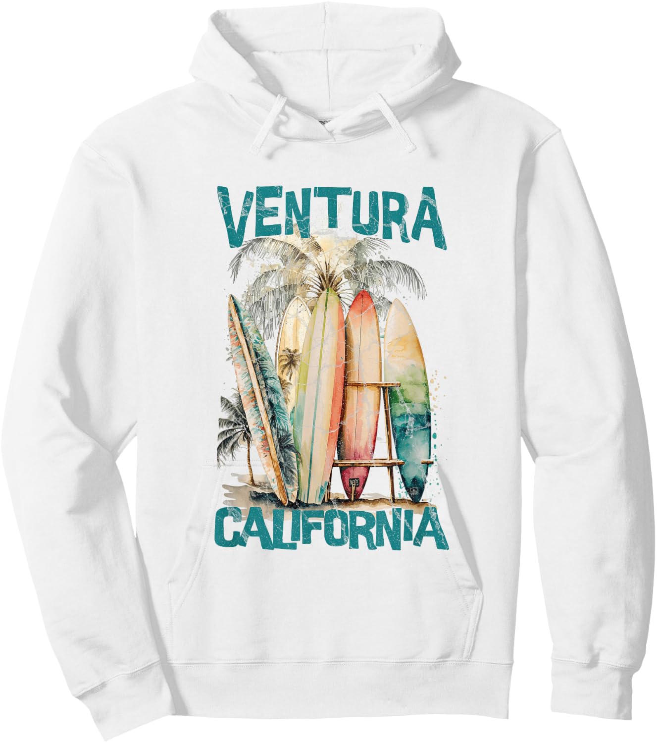 Ventura California Hoodie - Hoodie | White