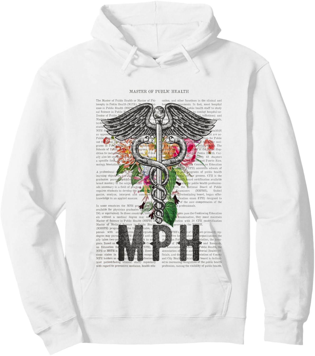 Master of Public Health Funny Graduation Hoodie - Hoodie | White