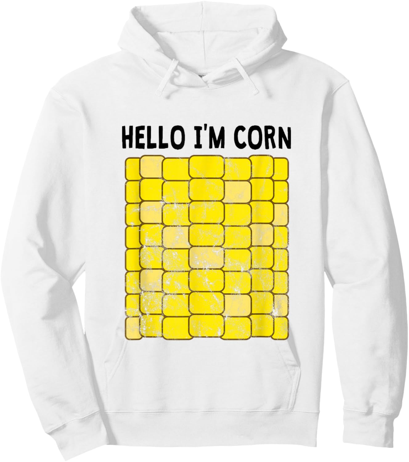 Corn Halloween Costume Funny Foodie Farmer Hoodie - Hoodie | White