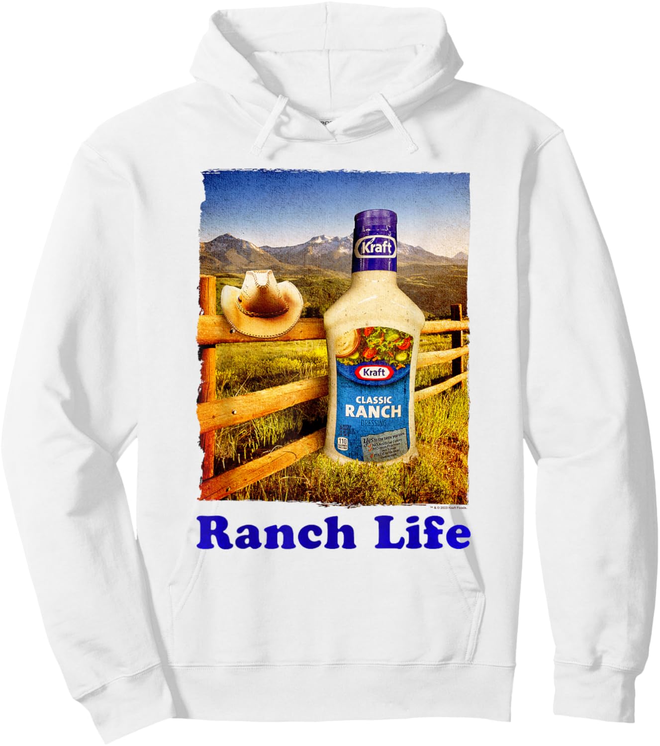 Heinz Kraft Ranch Life Classic Dressing Cowboy Portrait Hoodie - Hoodie | White