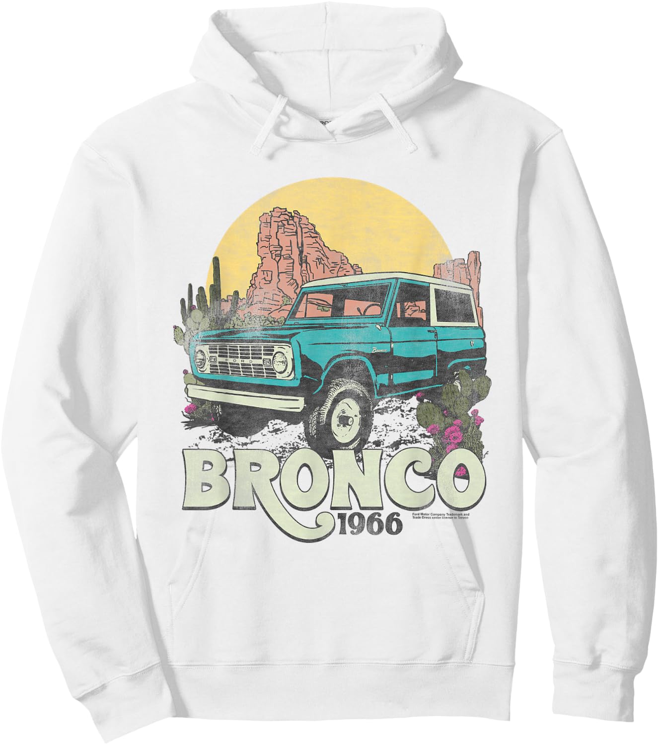 Ford Bronco Desert Ride Hoodie - Hoodie | White