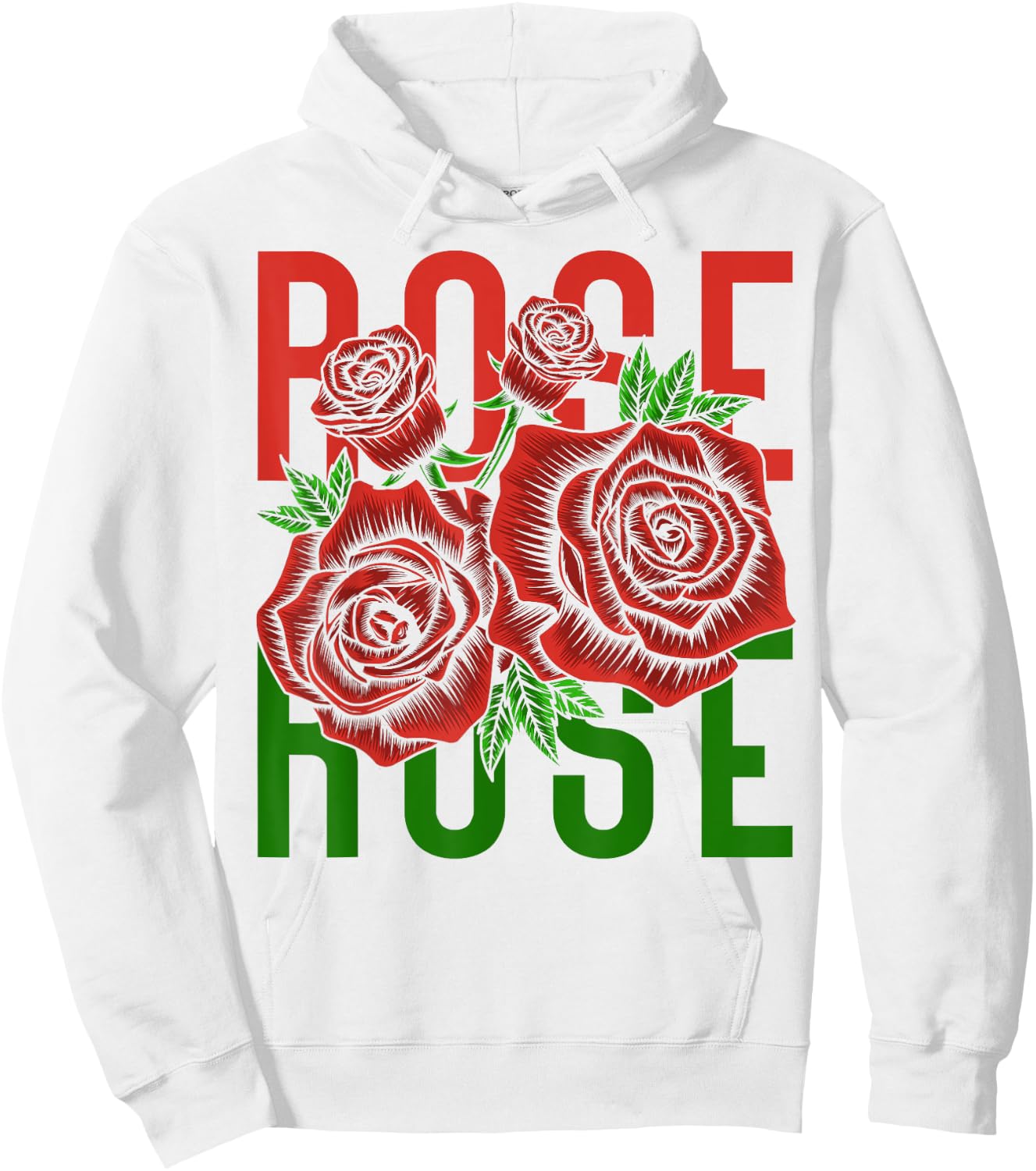 Vintage Inspired Botanical Flower Gardener Naturalist Rose Hoodie - Hoodie | White