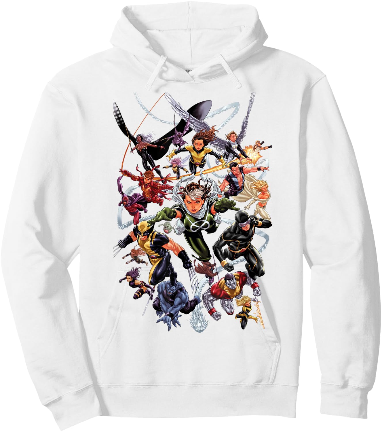 Marvel Comics Retro Classic X-Men Super Hero Flight Poster Hoodie - Hoodie | White