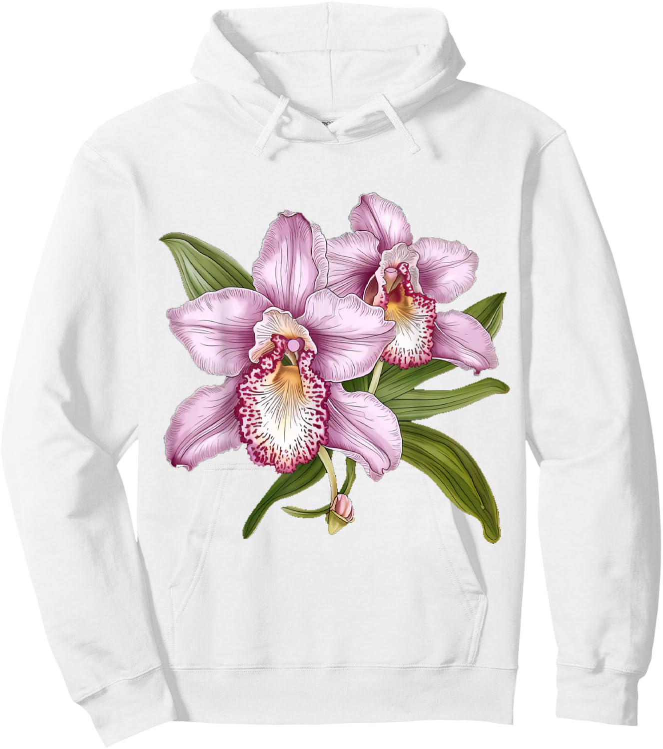 Cattleya Orchid Flower Orchids Lover Hoodie - Hoodie | White