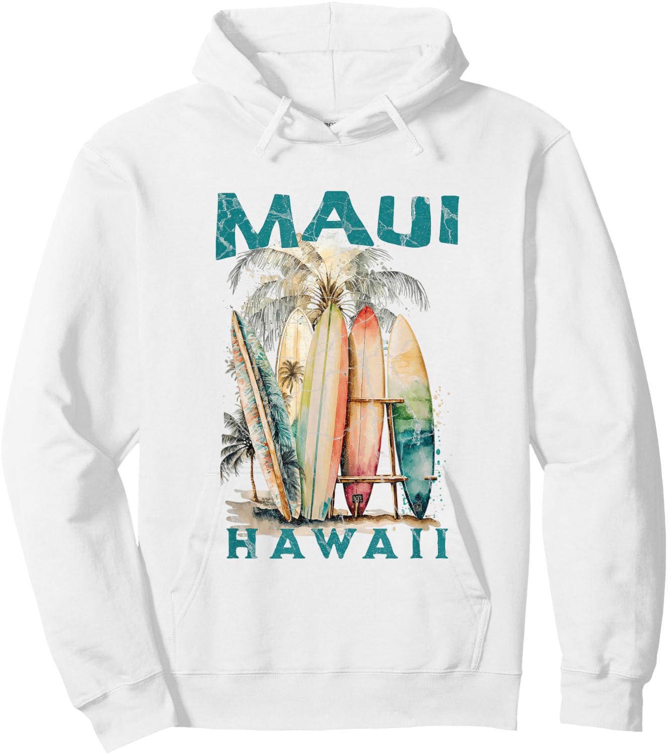 Maui Hawaii Hoodie - Hoodie | White