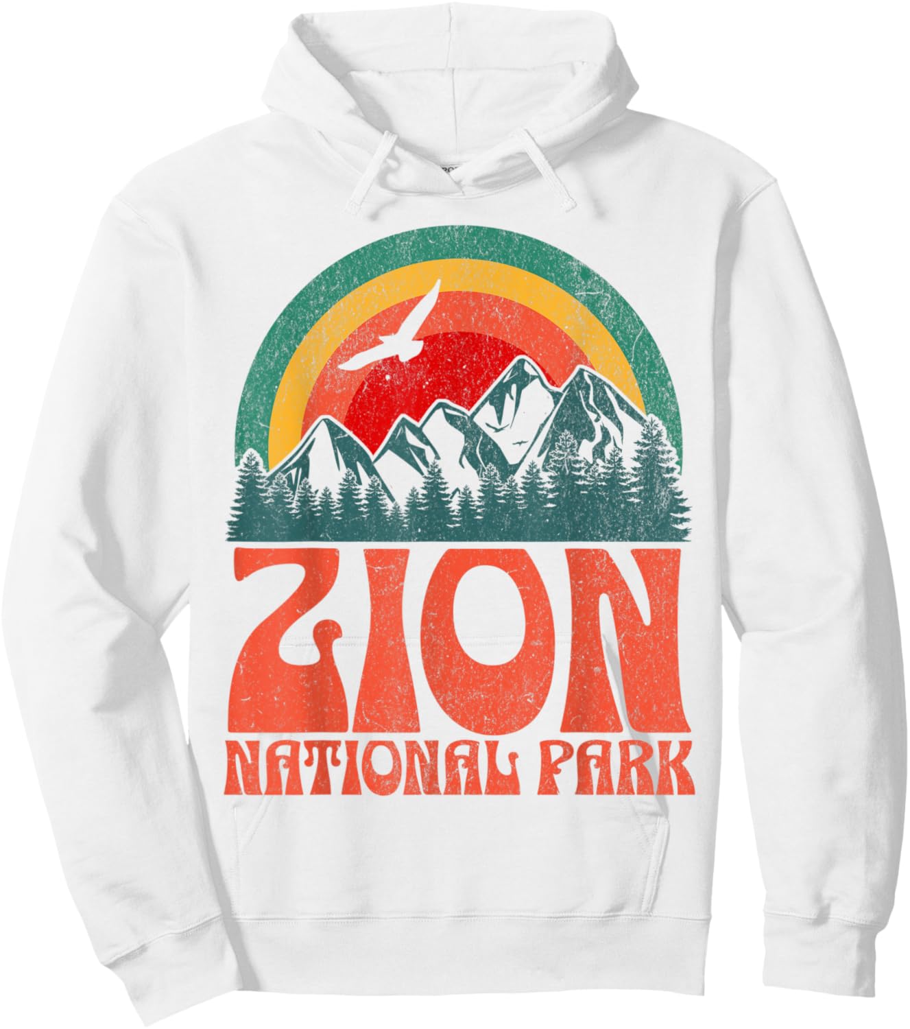 Zion National Park Hoodie - Hoodie | White