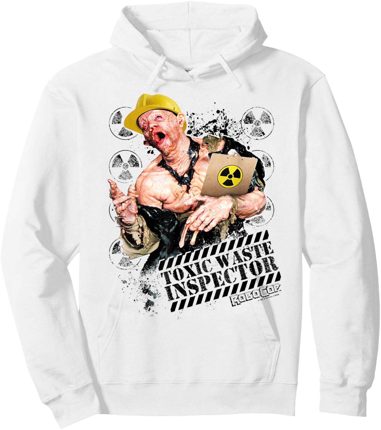 Robocop Toxic Waste Inspector Hoodie - Hoodie | White