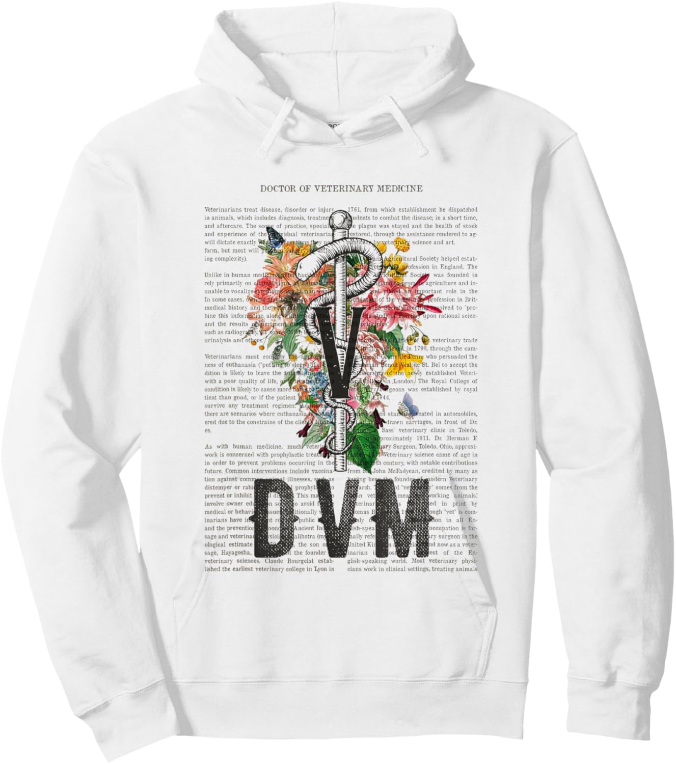 Doctor of Veterinary Medicine DVM Veterinarian & Vet Tech Hoodie - Hoodie | White