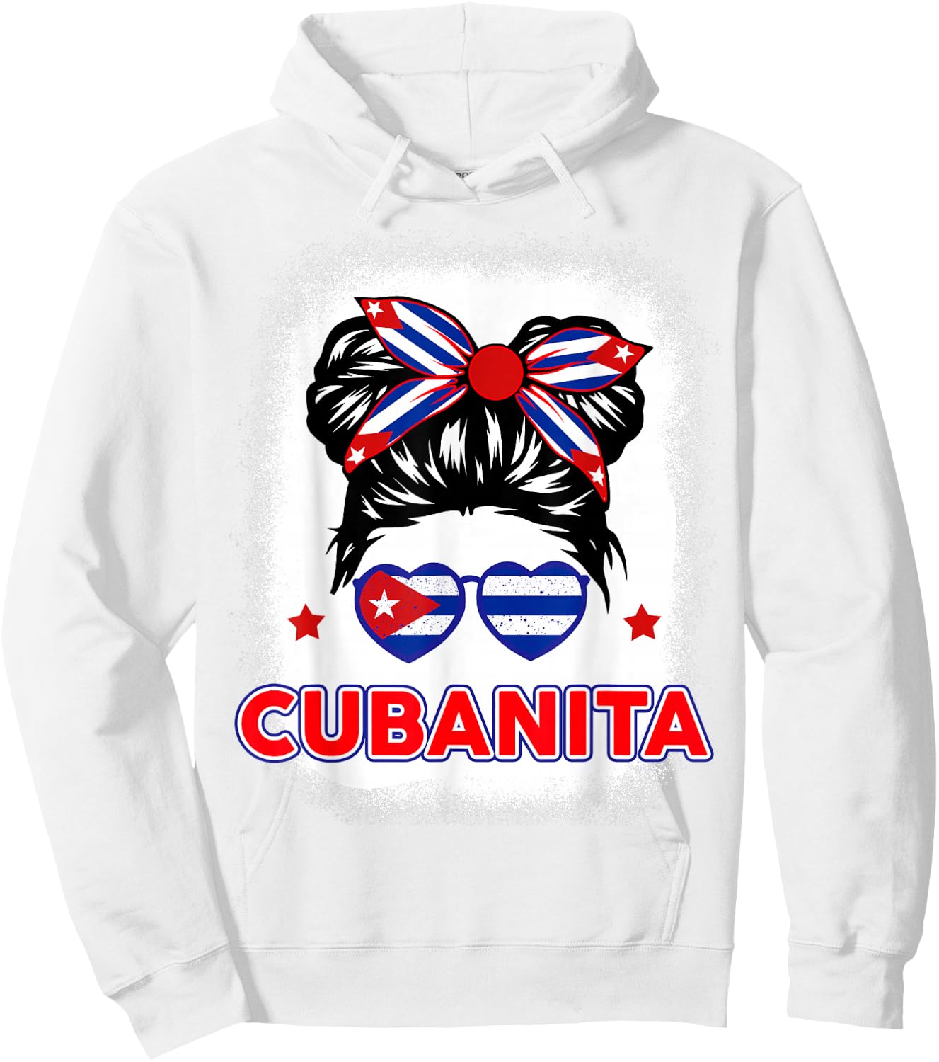 Cubanita Cuba Flag Cuban Girl Hispanic Heritage Kids Women Hoodie - Hoodie | White