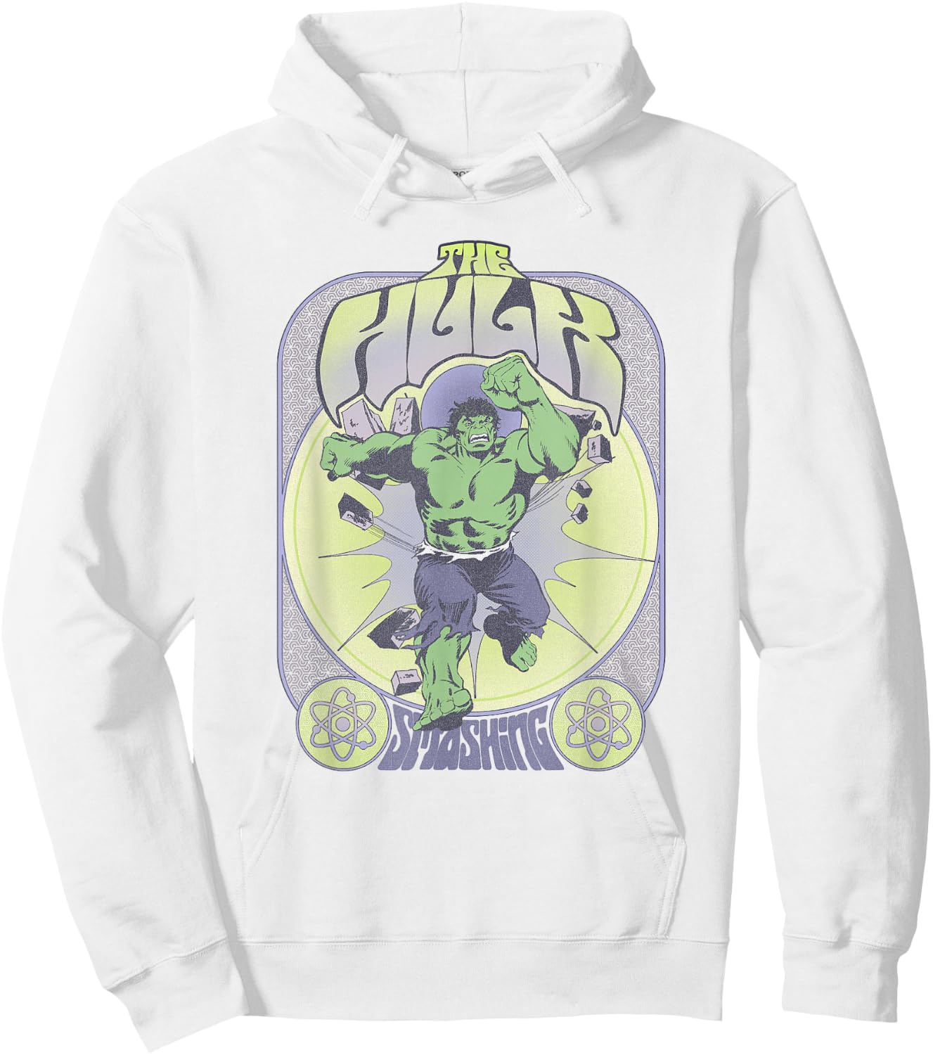 Marvel Hulk Classic Comic Seventies Vintage Poster Small Hoodie - Hoodie | White