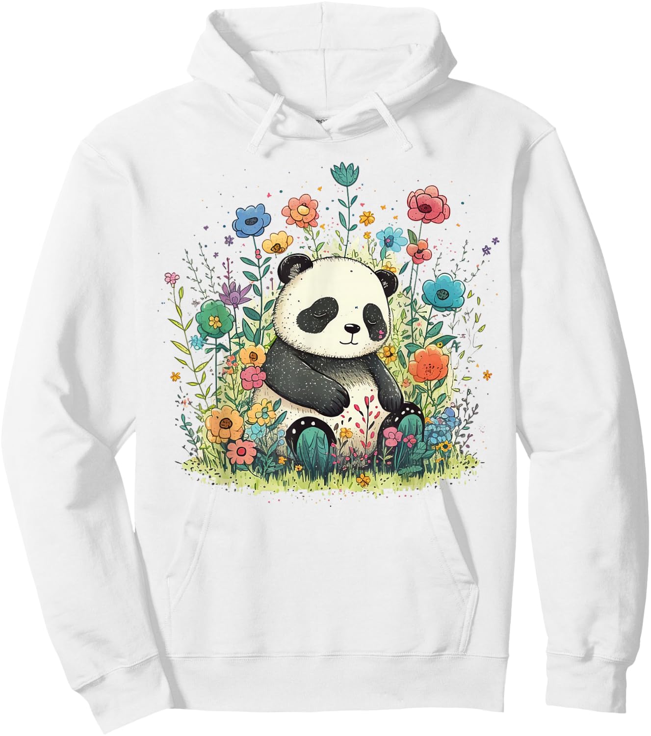 Cute Baby Panda on Panda Children and Panda Kids Hoodie - Hoodie | White