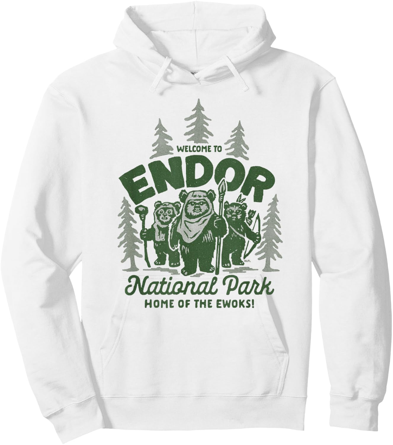 Star Wars Travel Vacation Endor National Park Ewoks Hoodie - Hoodie | White