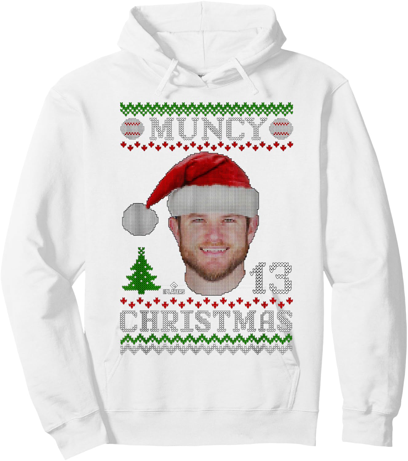 Max Muncy Los Angeles Baseball Christmas Sweater MLBPA Hoodie - Hoodie | White