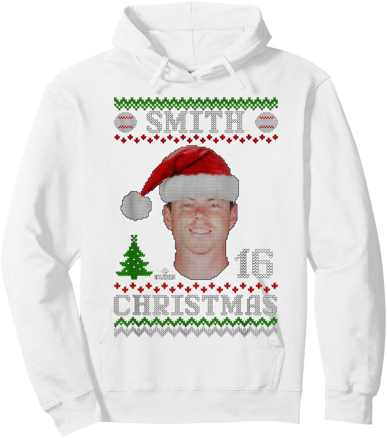 Will Smith Los Angeles Baseball Christmas Sweater MLBPA Hoodie - Hoodie | White