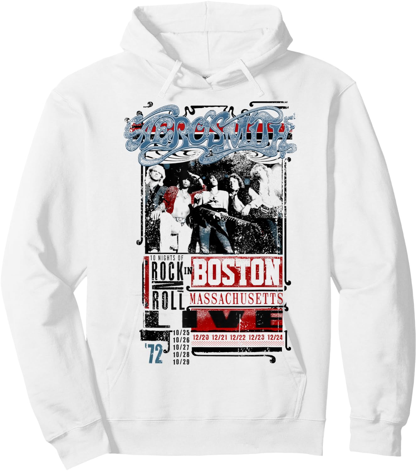 Aerosmith - LIVE! In Boston Hoodie - Hoodie | White