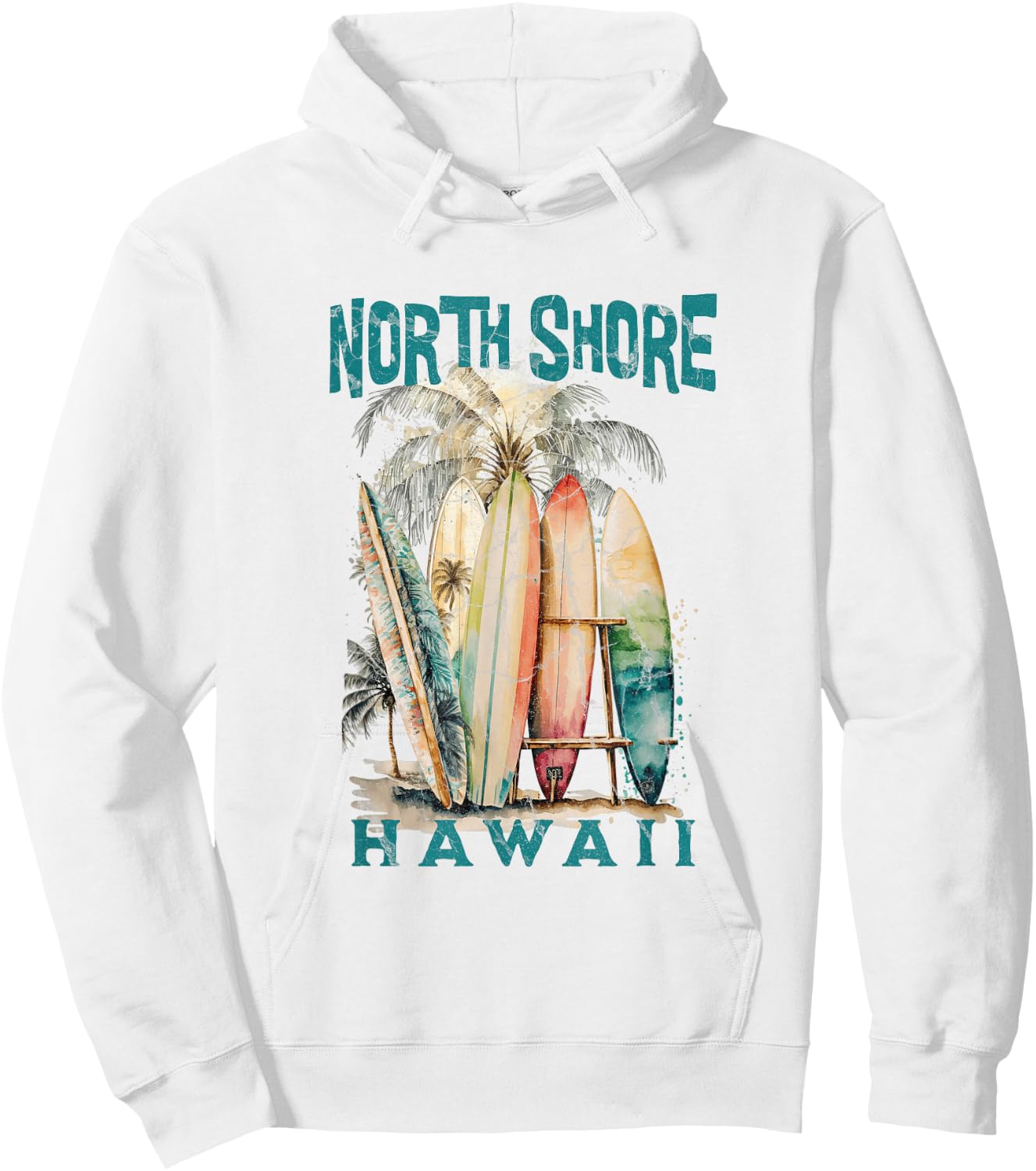 North Shore Hawaii Hoodie - Hoodie | White