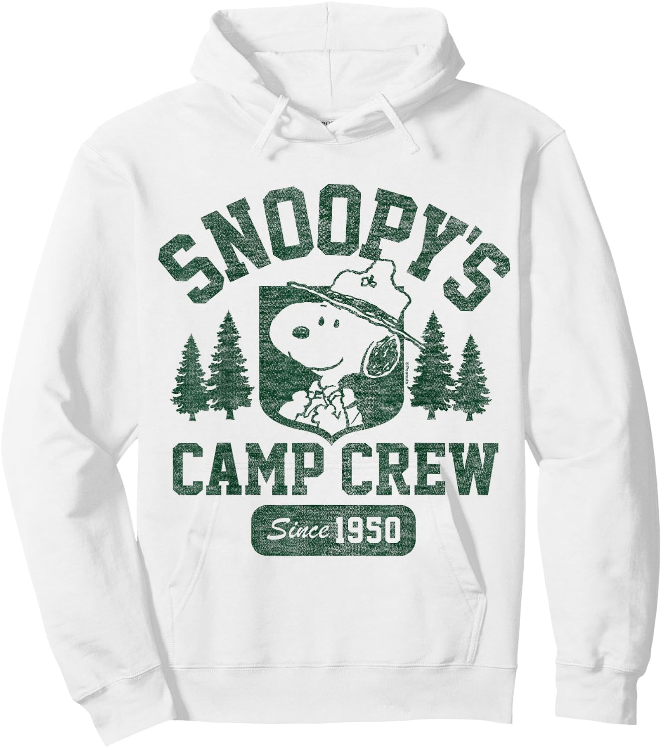 Peanuts - Snoopy's Camp Crew Hoodie - Hoodie | White