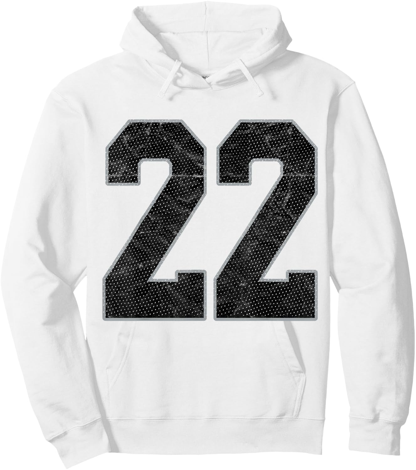 Number 22 Numbered Uniform Sports Team Jersey 22nd Birthday Hoodie - Hoodie | White