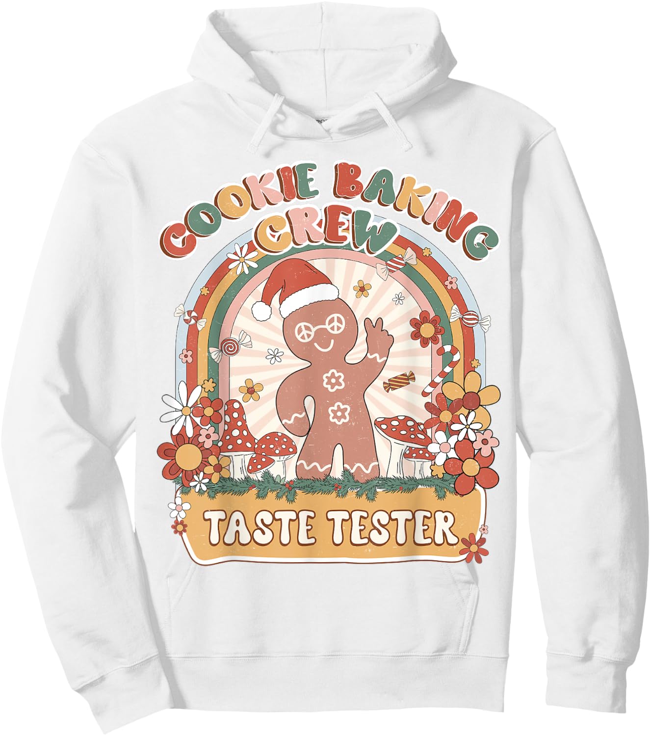Taste Tester Cookie Baking Crew Retro Groovy Matching Family Hoodie - Hoodie | White