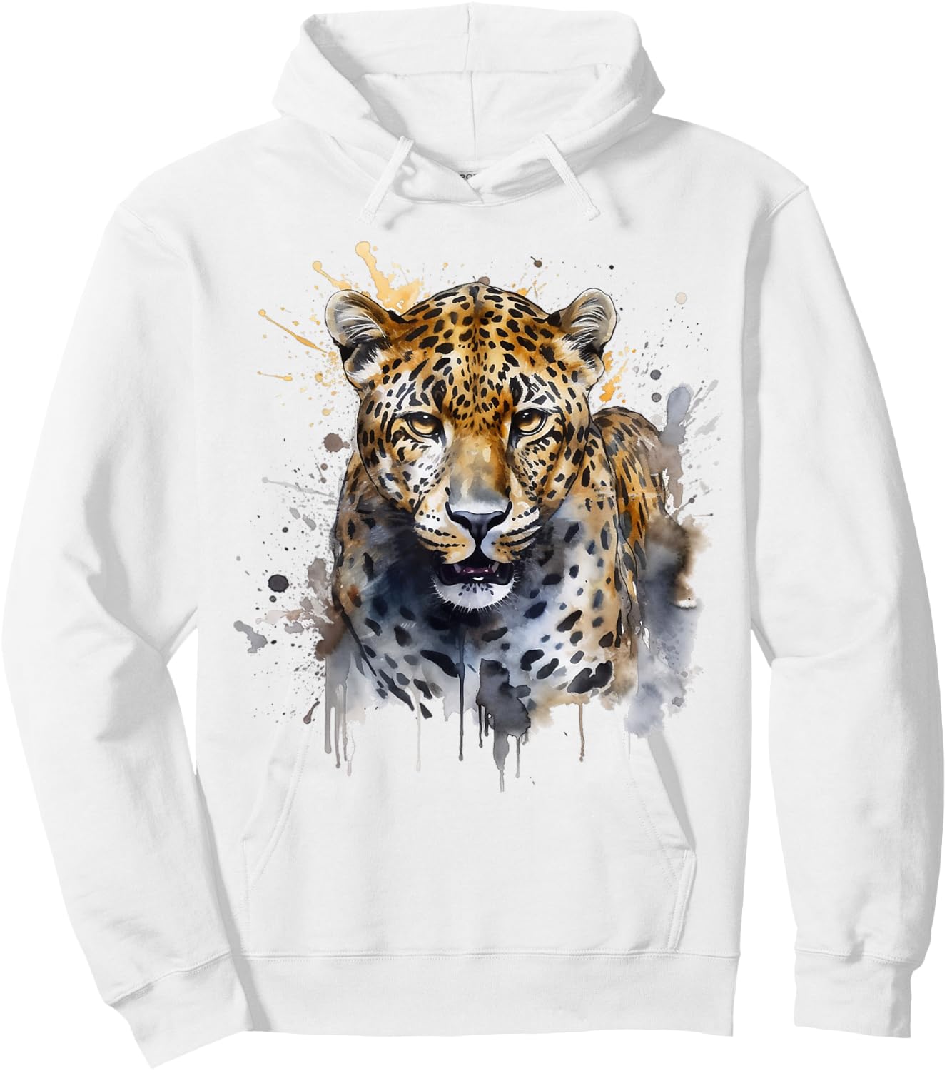 Leopard art - animal leopard Hoodie - Hoodie | White