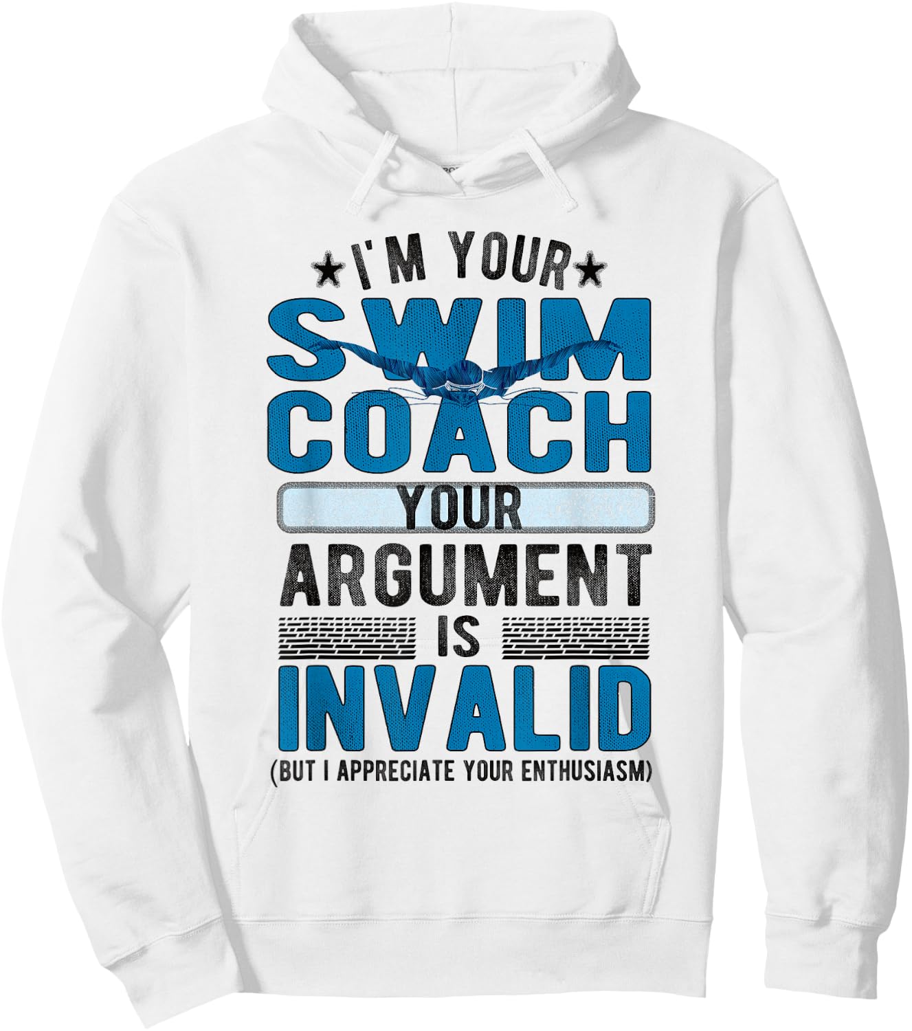 Funny Swim Coach Swimming Coach Hoodie - Hoodie | White