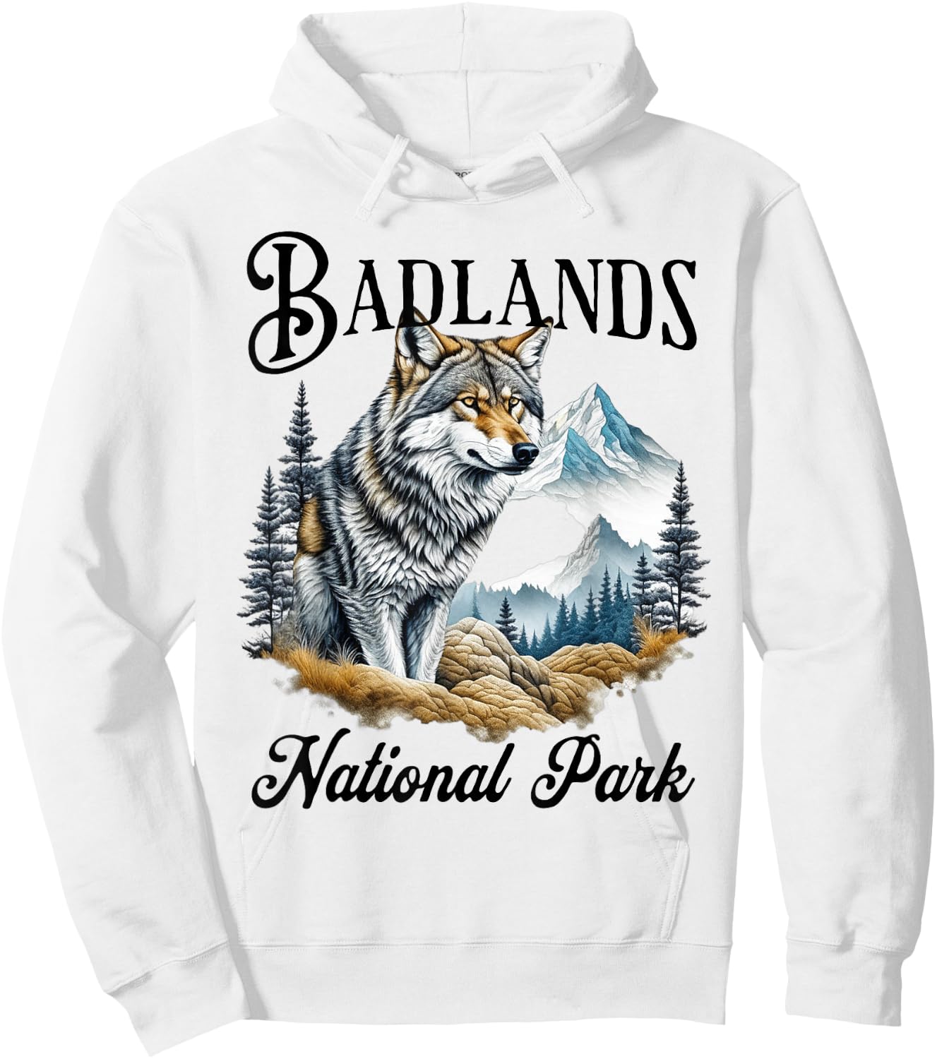 Badlands National Park Hoodie - Hoodie | White