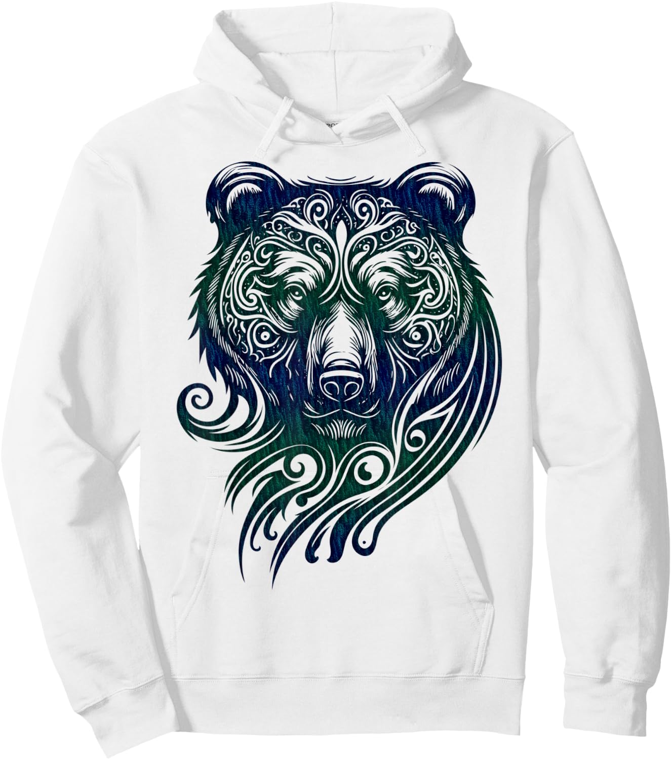 Bear Grizzly Nordic Indian Celtic Mythology Wild Animal Fan Hoodie - Hoodie | White