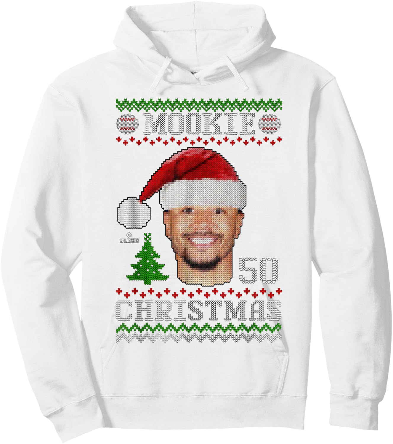 Mookie Betts Los Angeles Baseball Christmas Sweater MLBPA Hoodie - Hoodie | White