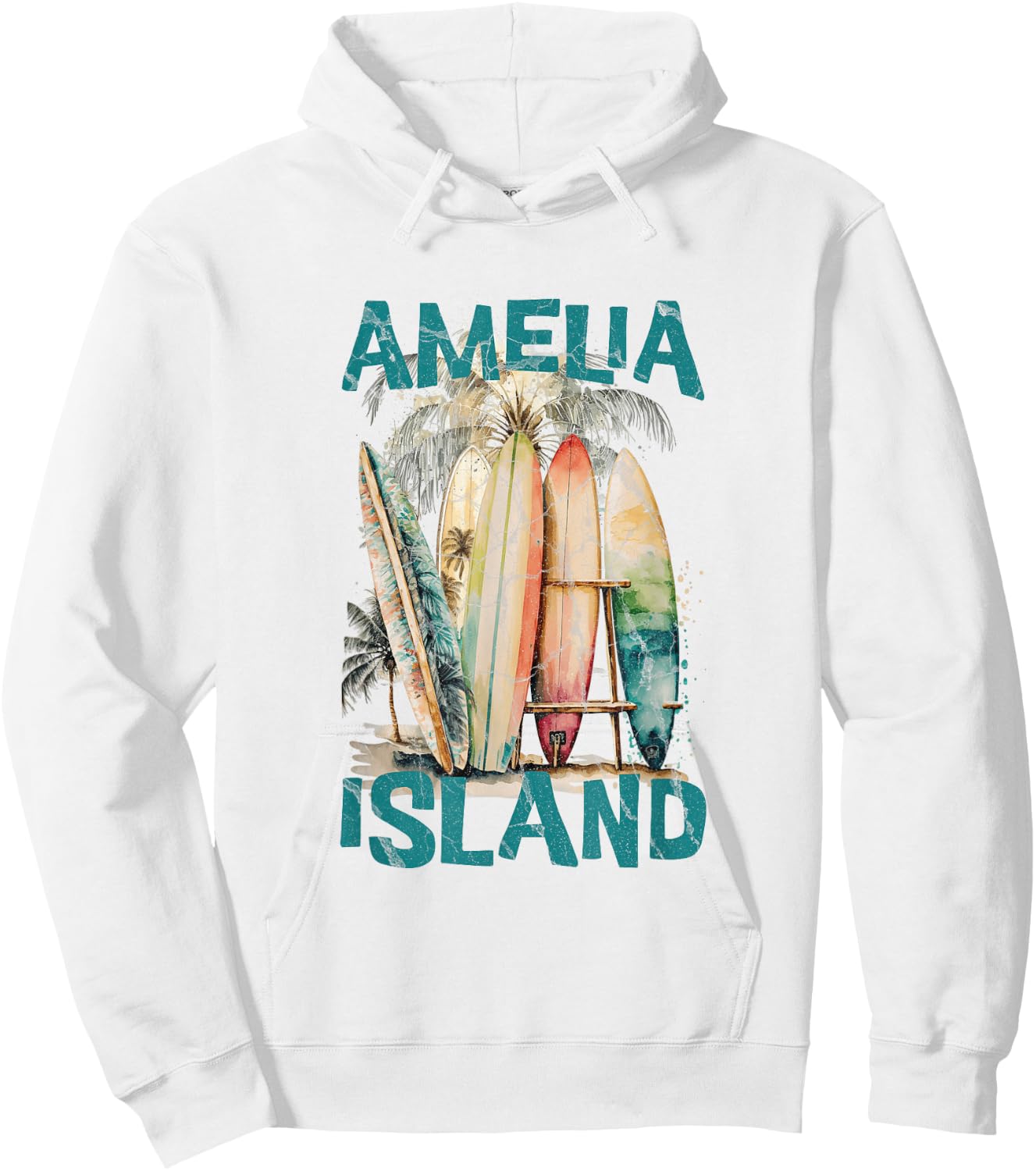Amelia Island Florida Hoodie - Hoodie | White