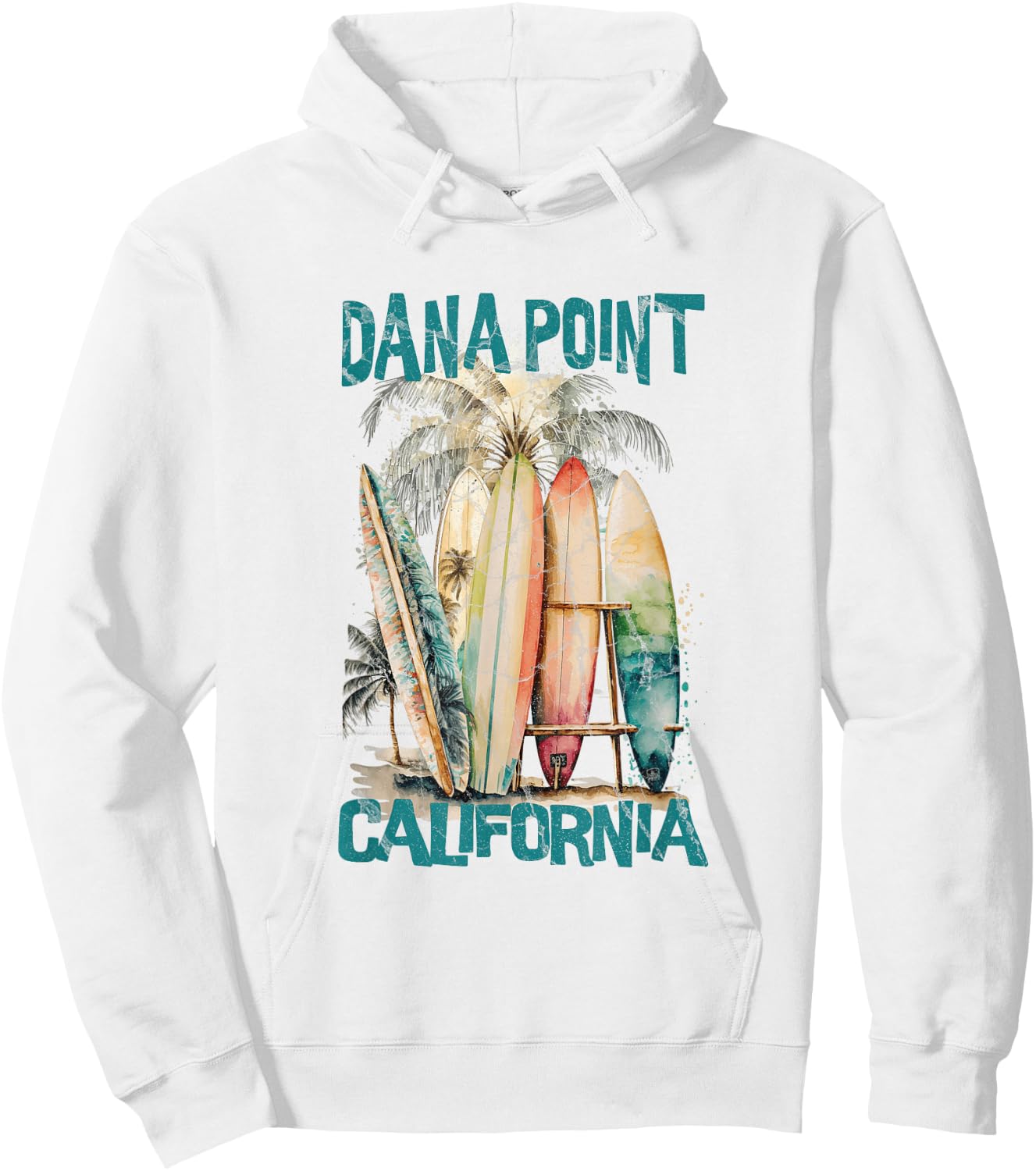 Dana Point California Hoodie - Hoodie | White