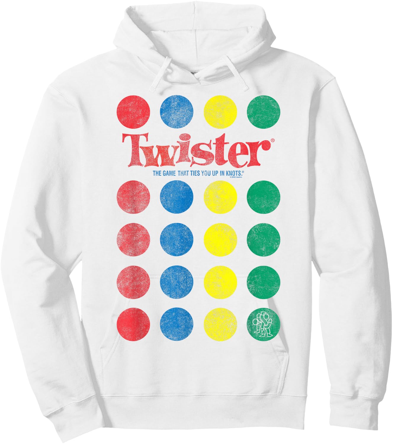 Twister Unfold The Mat The Game That Ties You Up In Knots Hoodie - Hoodie | White