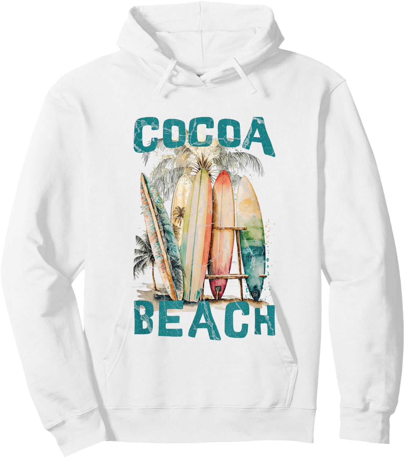 Cocoa Beach Florida Hoodie - Hoodie | White