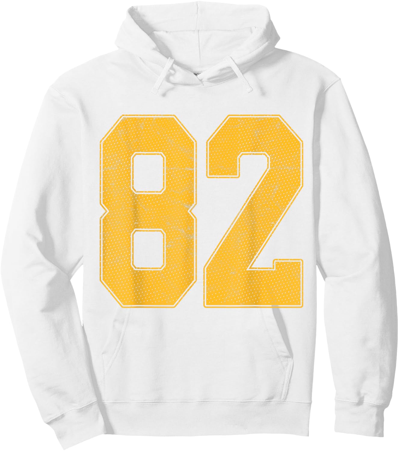 Number 82 Numbered Uniform Sports Team Jersey 82nd Birthday Hoodie - Hoodie | White