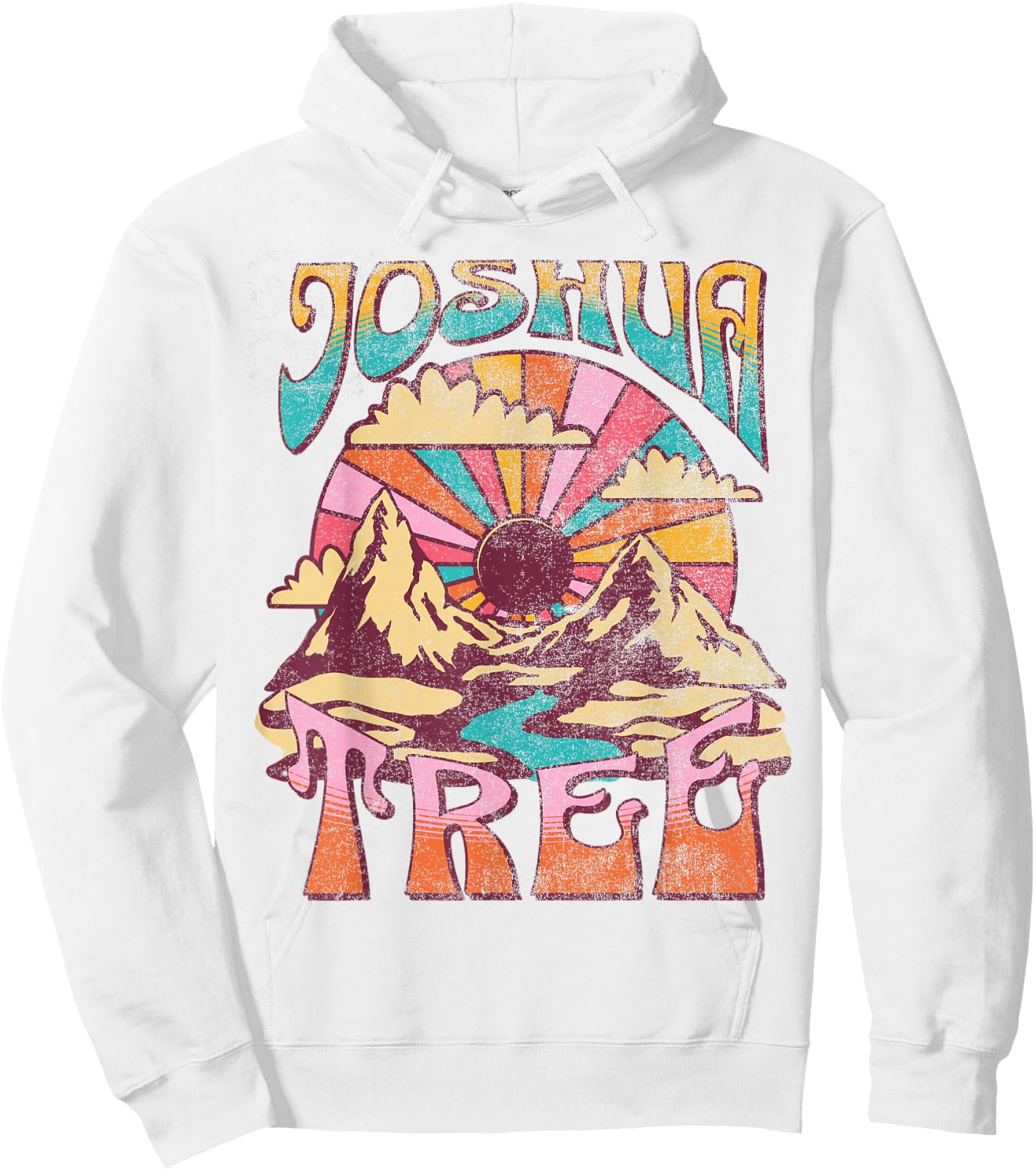 Joshua Tree California Nature Hiking Mountains Outdoors Hoodie - Hoodie | White