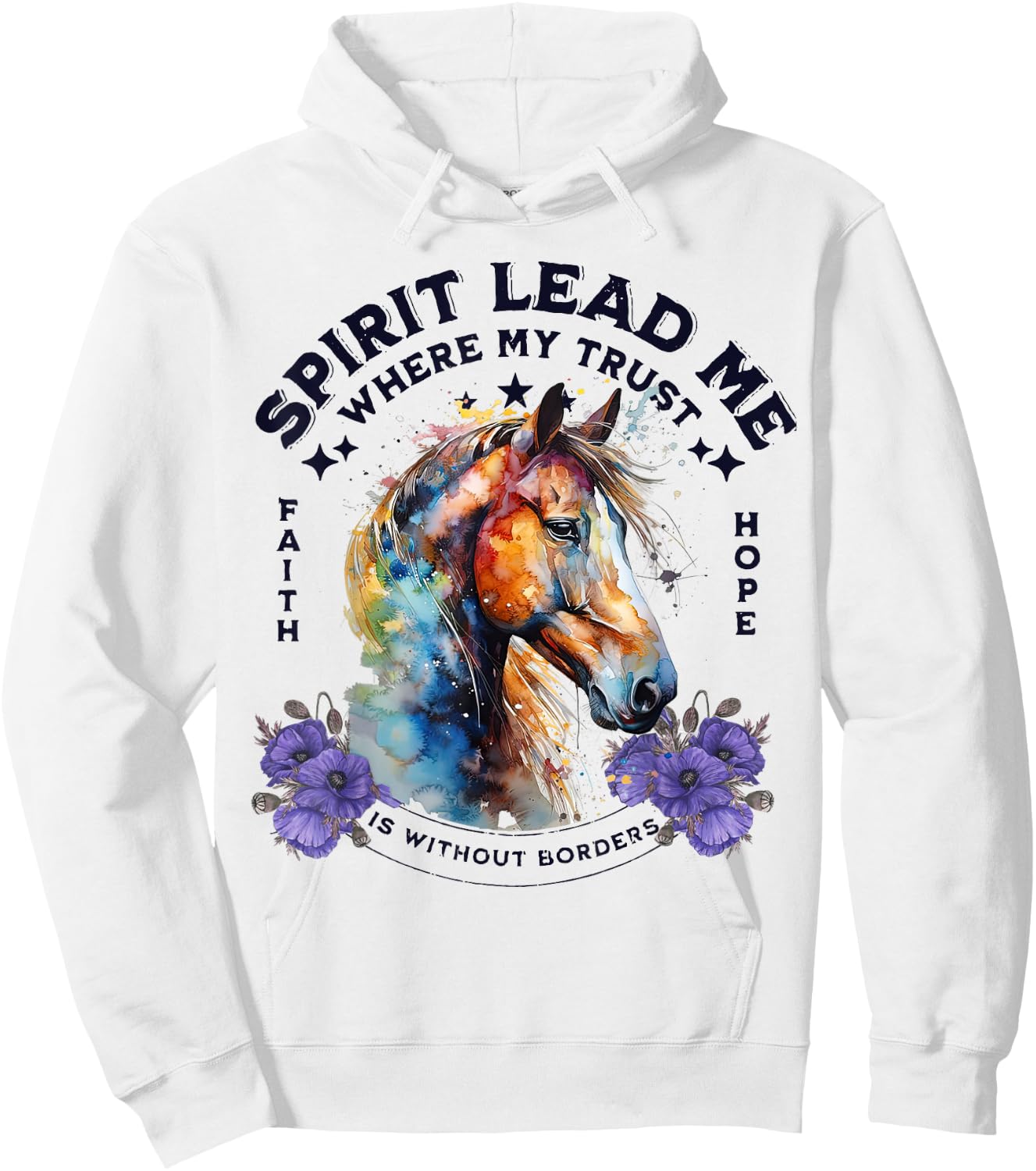 Spirit Lead Me Where My Trust Is Without Borders Christian Hoodie - Hoodie | White