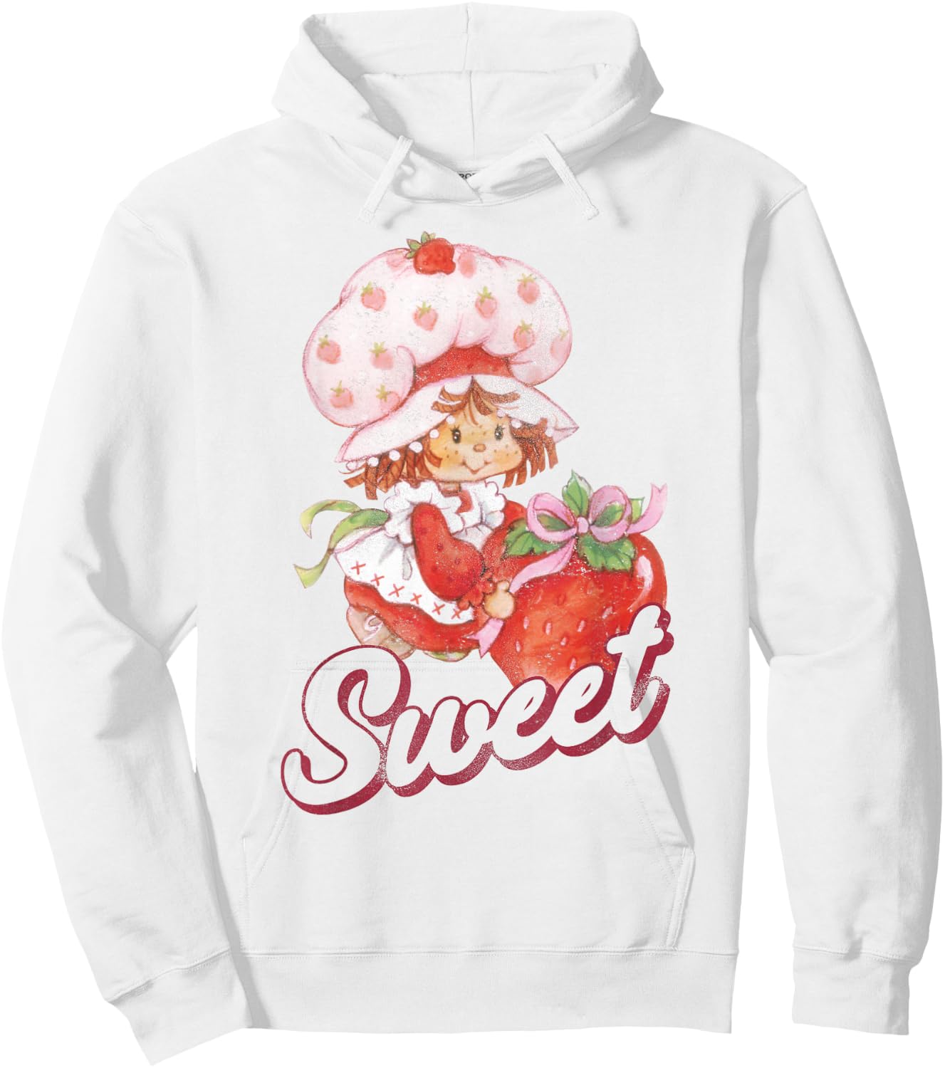Strawberry Shortcake Vintage Sweet Portrait Hoodie - Hoodie | White