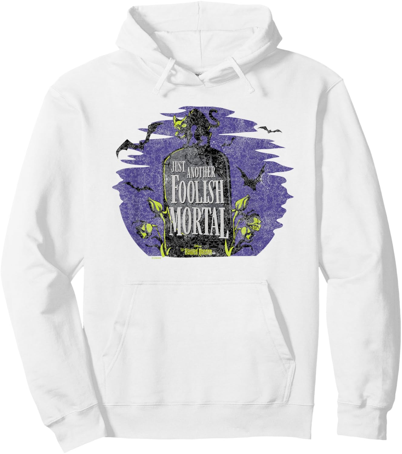 Haunted Mansion Parks Attraction - Another Foolish Mortal Hoodie - Hoodie | White