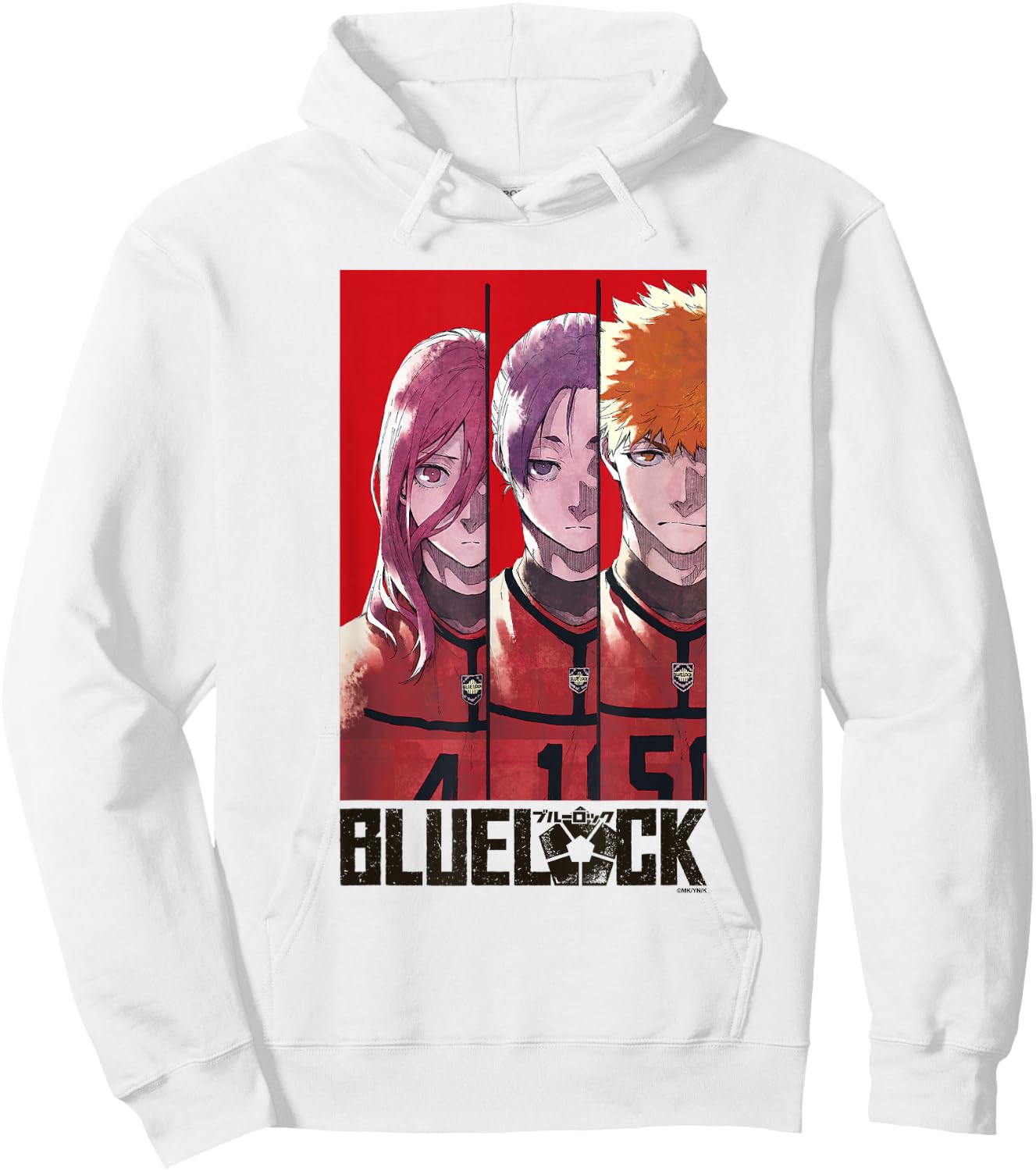 Blue Lock Chigiri Hyoma REO and Kunigami Split Epic Poster Hoodie - Hoodie | White
