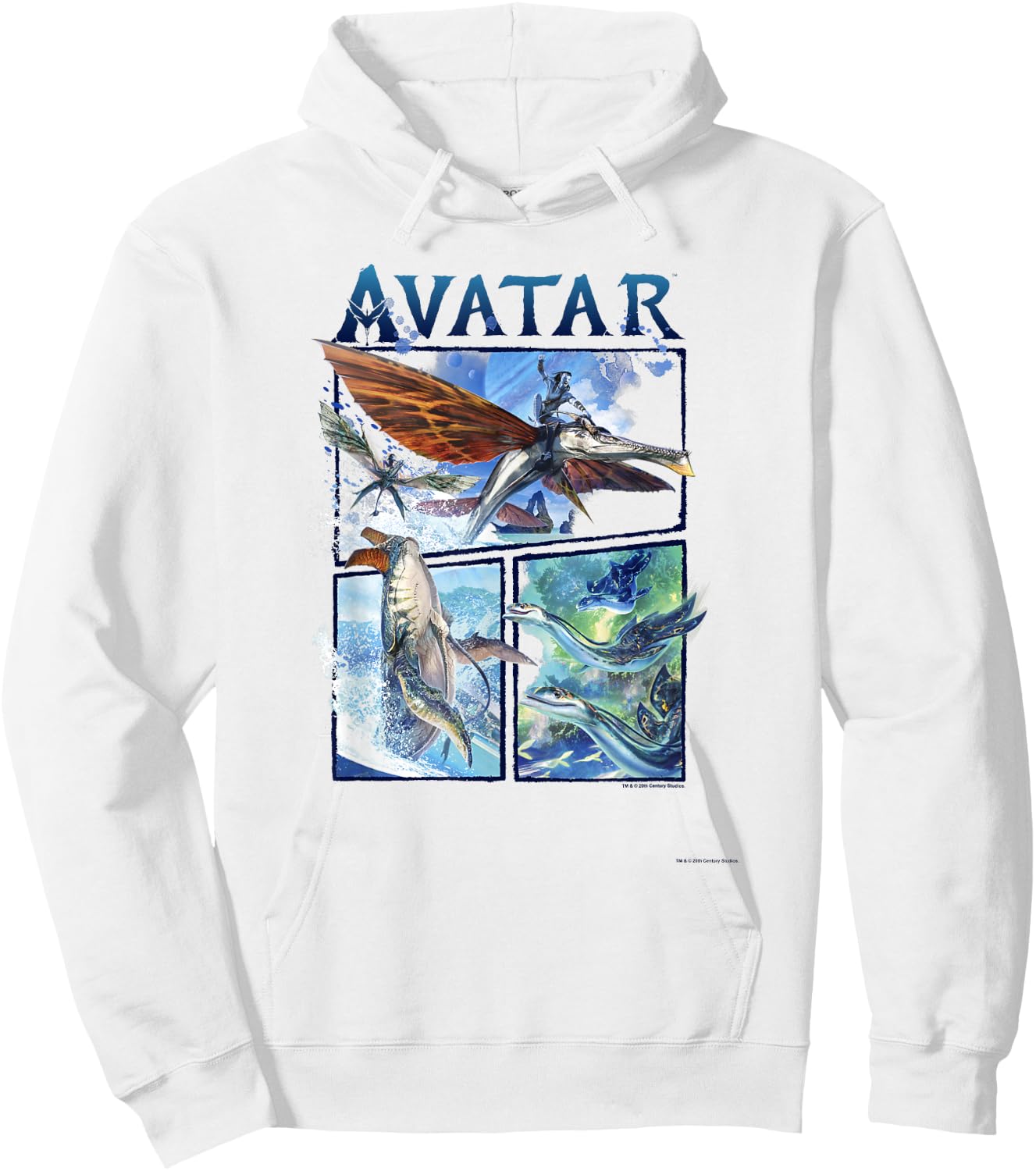 Avatar: The Way of Water Air And Sea Flight Panels Hoodie - Hoodie | White