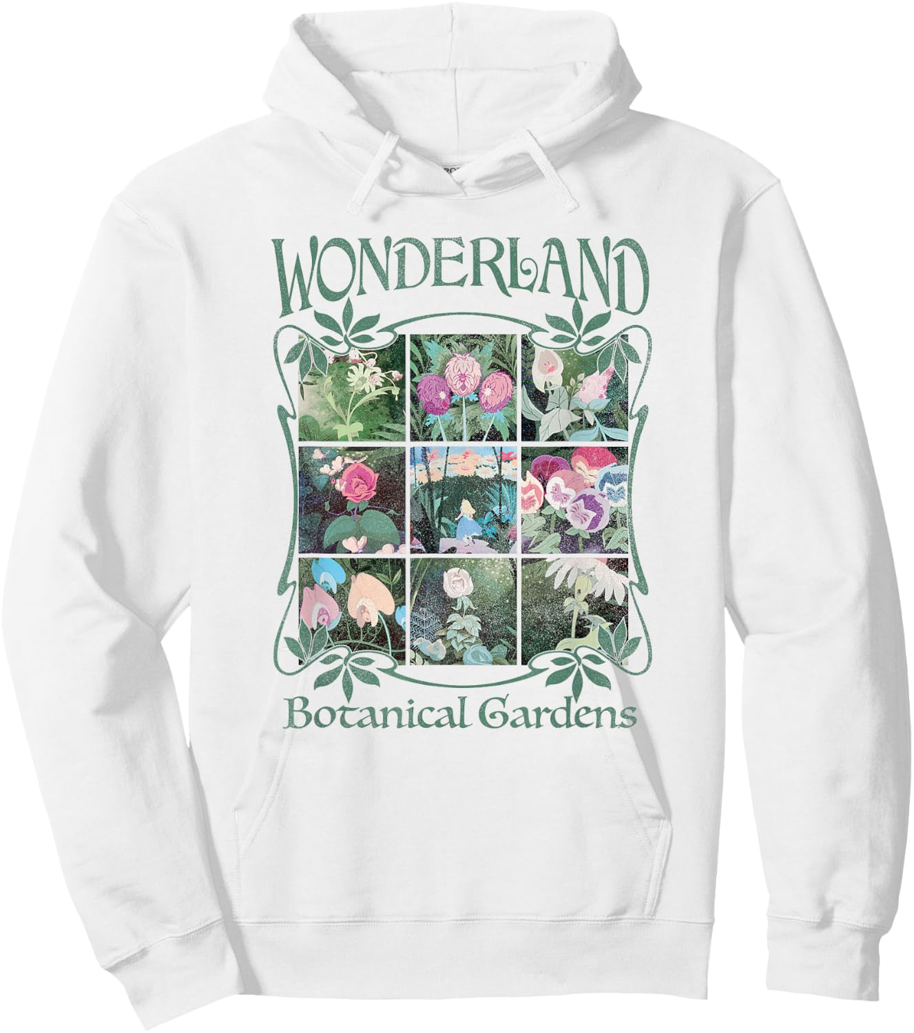 Disney Alice in Wonderland Botanical Gardens Hoodie - Hoodie | White