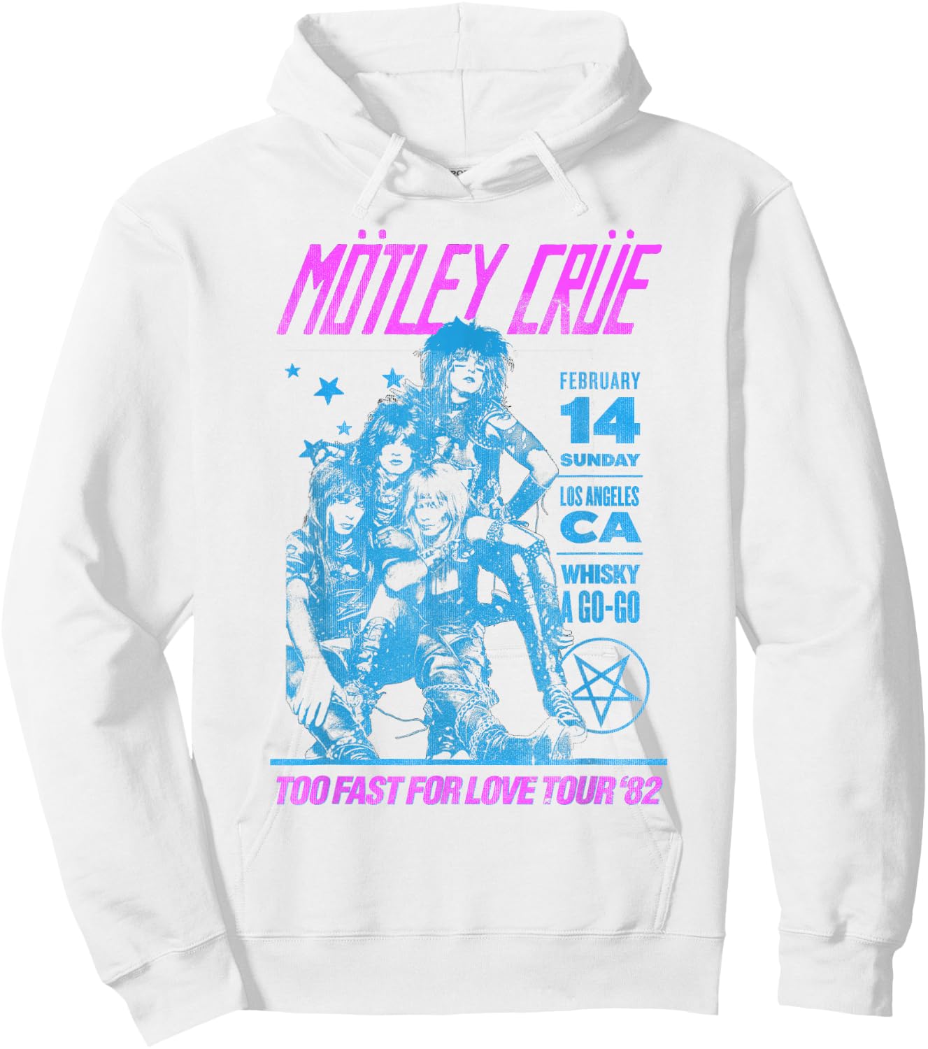 Mötley Crüe – Vintage Whisky Rework on White Hoodie - Hoodie | White