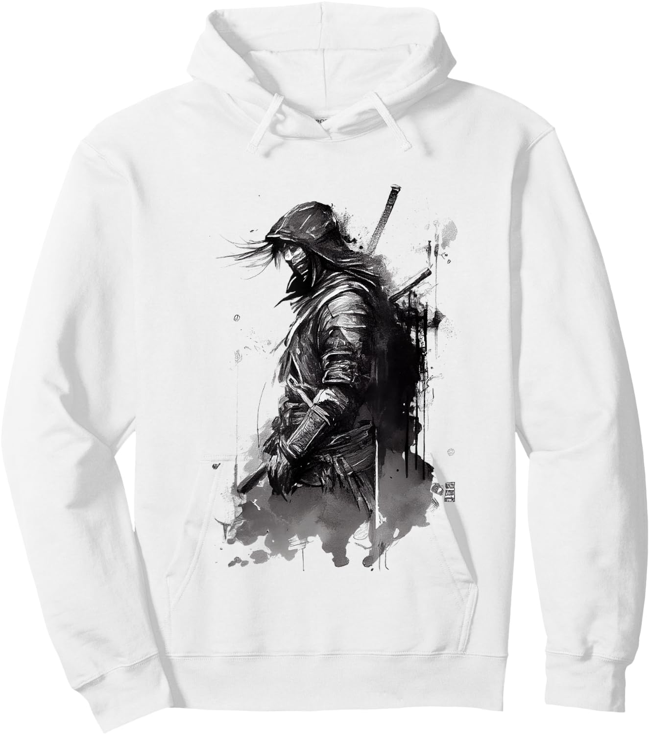 Ronin Samurai Warrior Hoodie - Hoodie | White